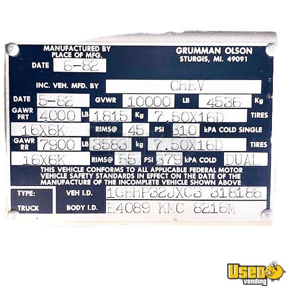 Professionally Converted Chevrolet Grumman Olson Food Truck for Sale in Iowa