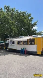 30' GMC Food Truck Trolley Bus with All NSF Equipment Mobile Food Unit w/ 10' Hood System for Sale in Florida!