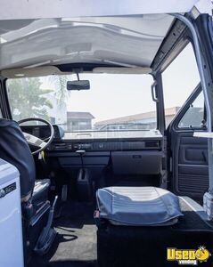 1984 Coffee & Beverage Truck Diamond Plated Aluminum Flooring California Gas Engine for Sale