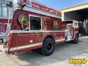 1984 Fire Truck Mobile Beverage Unit Coffee & Beverage Truck Diamond Plated Aluminum Flooring Texas Diesel Engine for Sale