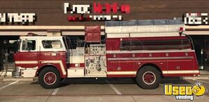 1984 Fire Truck Mobile Beverage Unit Coffee & Beverage Truck Texas Diesel Engine for Sale