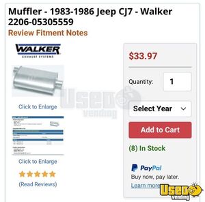 1984 Fj8c Ice Cream Truck 20 California Gas Engine for Sale