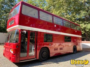 1984 Olympian Wood-fired Pizza Double Decker Bus Pizza Food Truck Air Conditioning California Diesel Engine for Sale