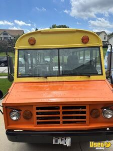 1985 Mini Blue Bird All-purpose Food Truck All-purpose Food Truck Stainless Steel Wall Covers Indiana Gas Engine for Sale