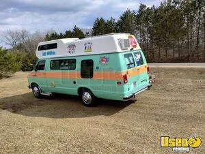 1985 Ram B350 Extended Van Ice Cream Truck Concession Window Michigan Gas Engine for Sale