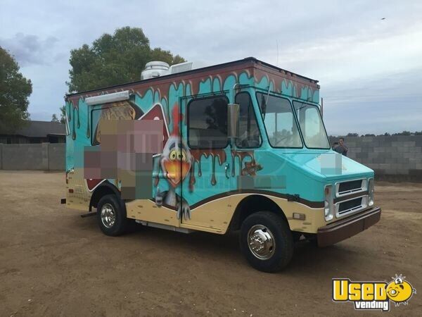 1986 Chevy P30 Lunch Serving Food Truck Arizona Gas Engine for Sale