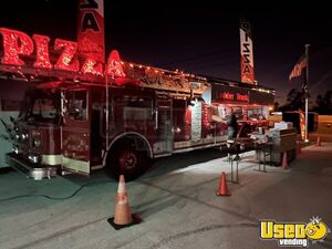 1987 Ladder Truck Pizza Food Truck Awning Florida Diesel Engine for Sale