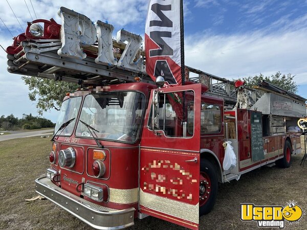 1987 Ladder Truck Pizza Food Truck Florida Diesel Engine for Sale