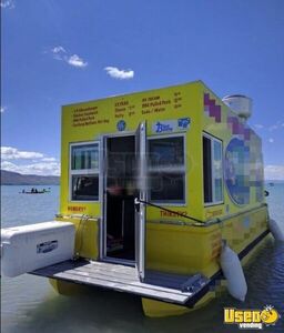 1987 Pontoon Kitchen Food Trailer Propane Tank Utah Gas Engine for Sale