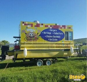 1987 Pontoon Kitchen Food Trailer Spare Tire Utah Gas Engine for Sale
