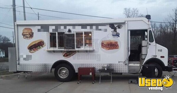 1987 Step Van Food Truck With Trailer All-purpose Food Truck Ohio Diesel Engine for Sale