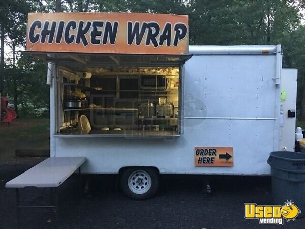 1988 Wells Cargo Kitchen Food Trailer Concession Window Pennsylvania for Sale