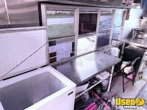 1989 Box Trailer Kitchen Food Trailer Diamond Plated Aluminum Flooring Florida for Sale