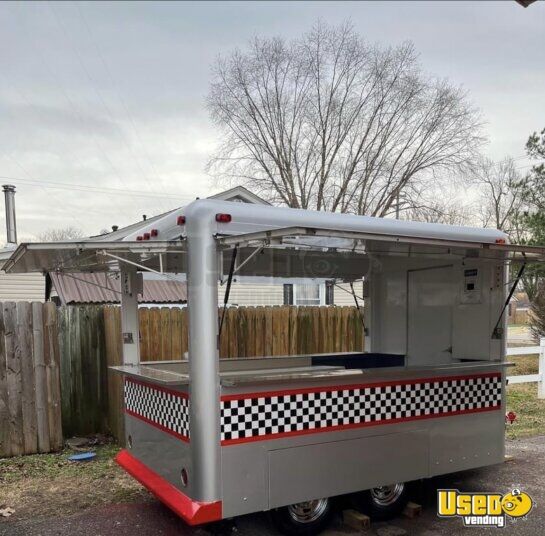 Waymatic 6.5' x 10' Basic Concession Trailer Mobile Vending Unit for