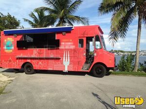 1990 18' Step Van Kitchen Food Truck All-purpose Food Truck Florida Gas Engine for Sale