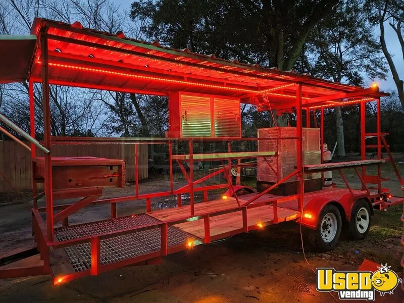 1990 Crawfish Trailer / Grass Grill Concession Trailer Mississippi for Sale