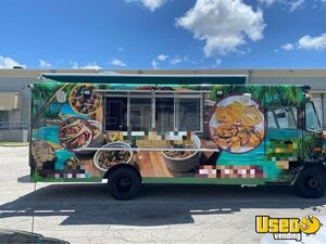 1990 Step Van Kitchen Food Truck All-purpose Food Truck Stainless Steel Wall Covers Florida Diesel Engine for Sale