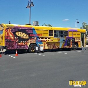 Turnkey Diesel BlueBird Bus Pizza Food Truck w/ Wood Fired Oven for Sale in California!