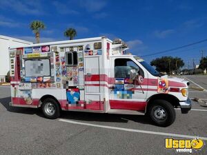 1992 Ford E-350 Econoline Super Ice Cream Truck Backup Camera Florida Diesel Engine for Sale