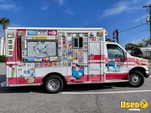1992 Ford E-350 Econoline Super Ice Cream Truck Concession Window Florida Diesel Engine for Sale