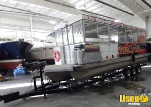 1992 Pizza Concession Boat Pizza Food Truck Michigan Gas Engine for Sale