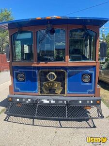 1992 Trolley All-purpose Food Truck Air Conditioning Michigan Diesel Engine for Sale
