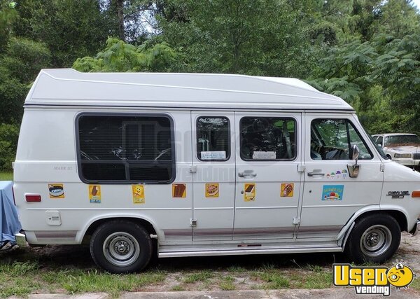 1993 G20 Shaved Ice And Ice Cream Van Ice Cream Truck North Carolina Gas Engine for Sale