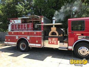 1993 Wood-fired Pizza Fire Truck Pizza Food Truck Ohio for Sale