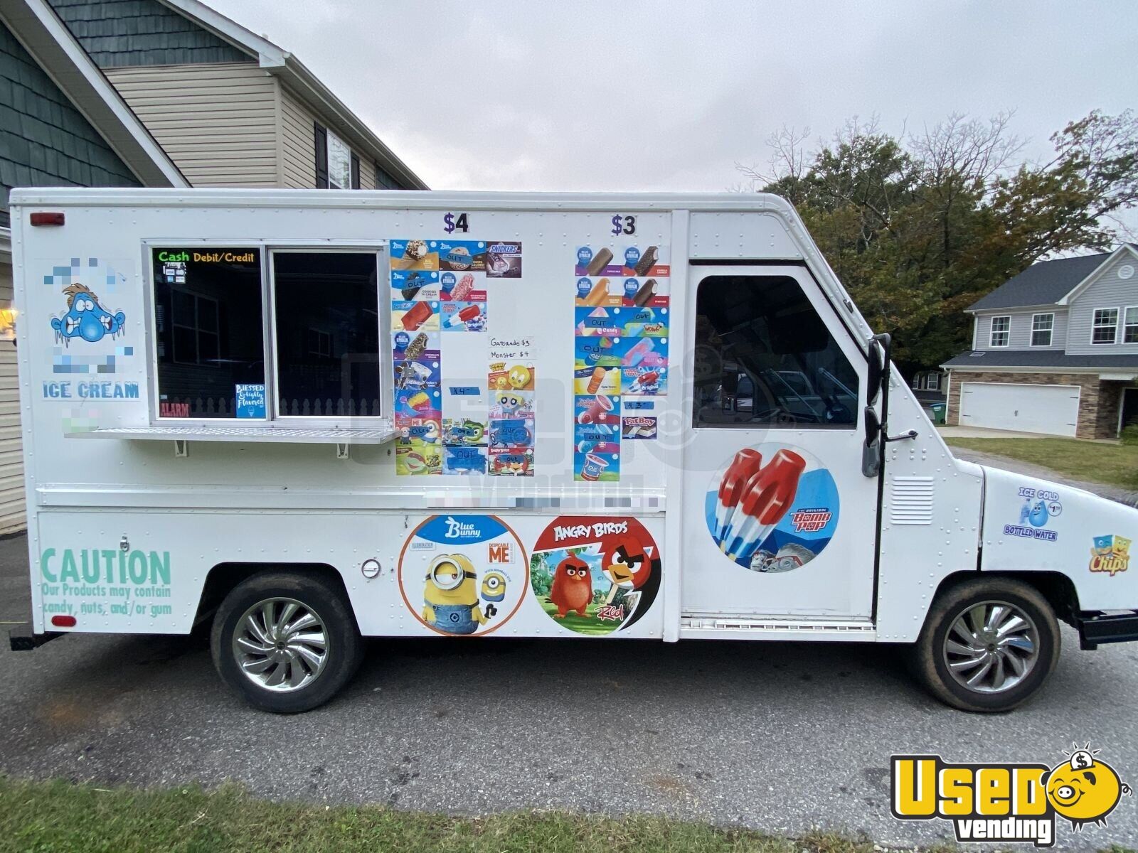 Blue Ice Cream Truck