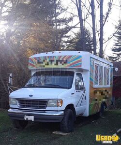 1994 E-350 Kitchen Food Truck All-purpose Food Truck Cabinets Massachusetts Gas Engine for Sale