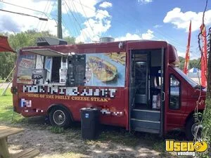 1994 Econoline Food Truck All-purpose Food Truck Stainless Steel Wall Covers Florida Gas Engine for Sale