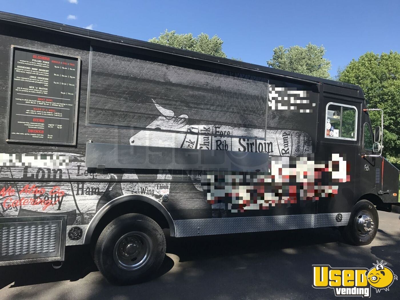 Diesel Ford 22 F450 Step Van Bbq Food Truck With A 20 Meadow Creek Smoker Trailer Bbq Pit For Sale In New Jersey