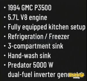 1994 P3500 All-purpose Food Truck Deep Freezer Louisiana Gas Engine for Sale