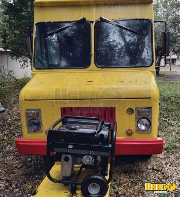 1995 Step Van Kitchen Food Truck Barbecue Food Truck Florida Gas Engine for Sale