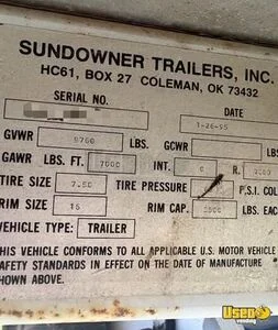 1995 Sundowner 1995 4 Horse Trailer With Living Quarters 4-horse Lq Trailer 9 Ohio for Sale