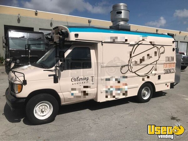 1996 E350 Kitchen Food Truck All-purpose Food Truck Florida Diesel Engine for Sale