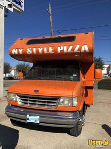 1996 E350 Pizza Food Truck Pizza Food Truck Concession Window Texas Gas Engine for Sale