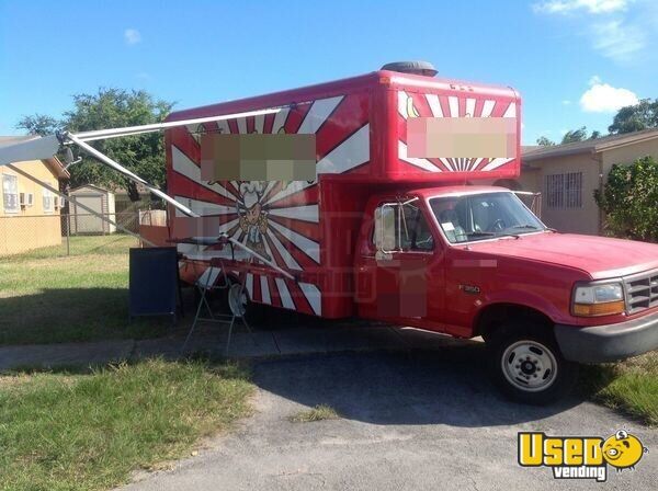 1996 Ford 350 Catering Food Truck Florida Gas Engine for Sale