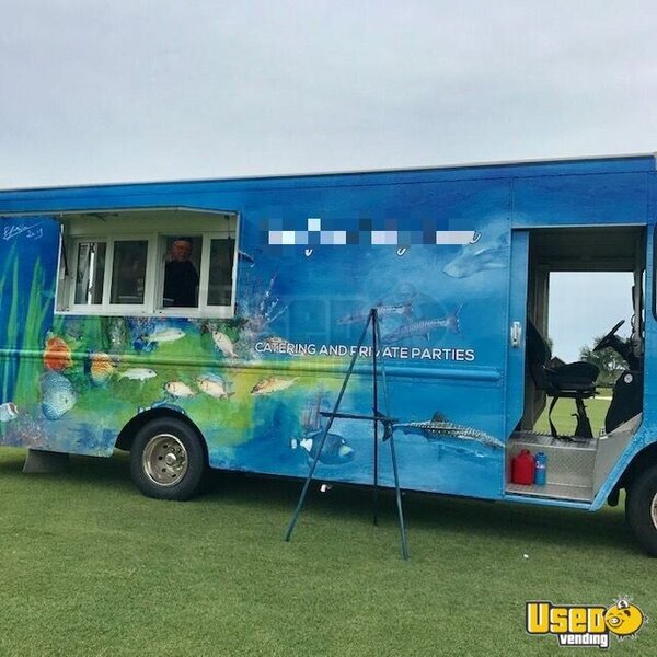 1996 Grumman Step Van Kitchen Food Truck All-purpose Food Truck Florida Gas Engine for Sale