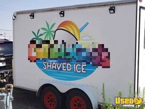 1996 Shaved Ice Concession Trailer Snowball Trailer Cabinets Texas for Sale