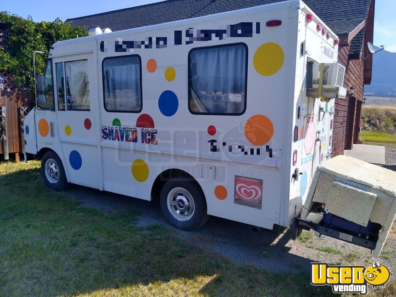 GMC P3500 and Chevrolet Astro Van Ice Cream and Shaved Ice Trucks for