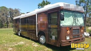 1997 35' Blue Bird Bus Barbecue Food Truck Florida Diesel Engine for Sale