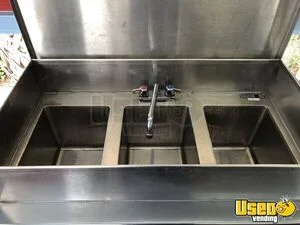 1997 Concession Style Kitchen Food Trailer Prep Station Cooler Florida for Sale
