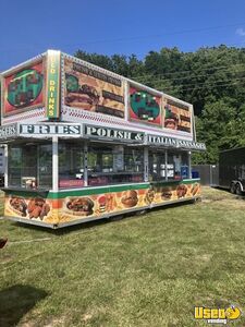 1997 Concession Trailer Kitchen Food Trailer Air Conditioning Illinois for Sale