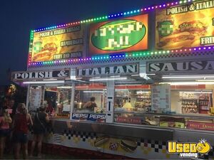 1997 Concession Trailer Kitchen Food Trailer Cabinets Illinois for Sale