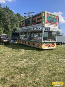 1997 Concession Trailer Kitchen Food Trailer Refrigerator Illinois for Sale