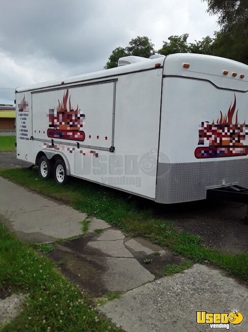 1997 Food Concession Trailer Kitchen Food Trailer Michigan for Sale