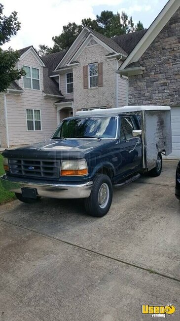 1997 Ford F250 Lunch Serving Food Truck Alabama Gas Engine for Sale