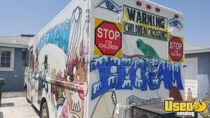 1997 Ice Cream Truck Ice Cream Truck Stainless Steel Wall Covers California Gas Engine for Sale