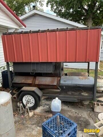 1997 Open Bbq Smoker Trailer Illinois for Sale